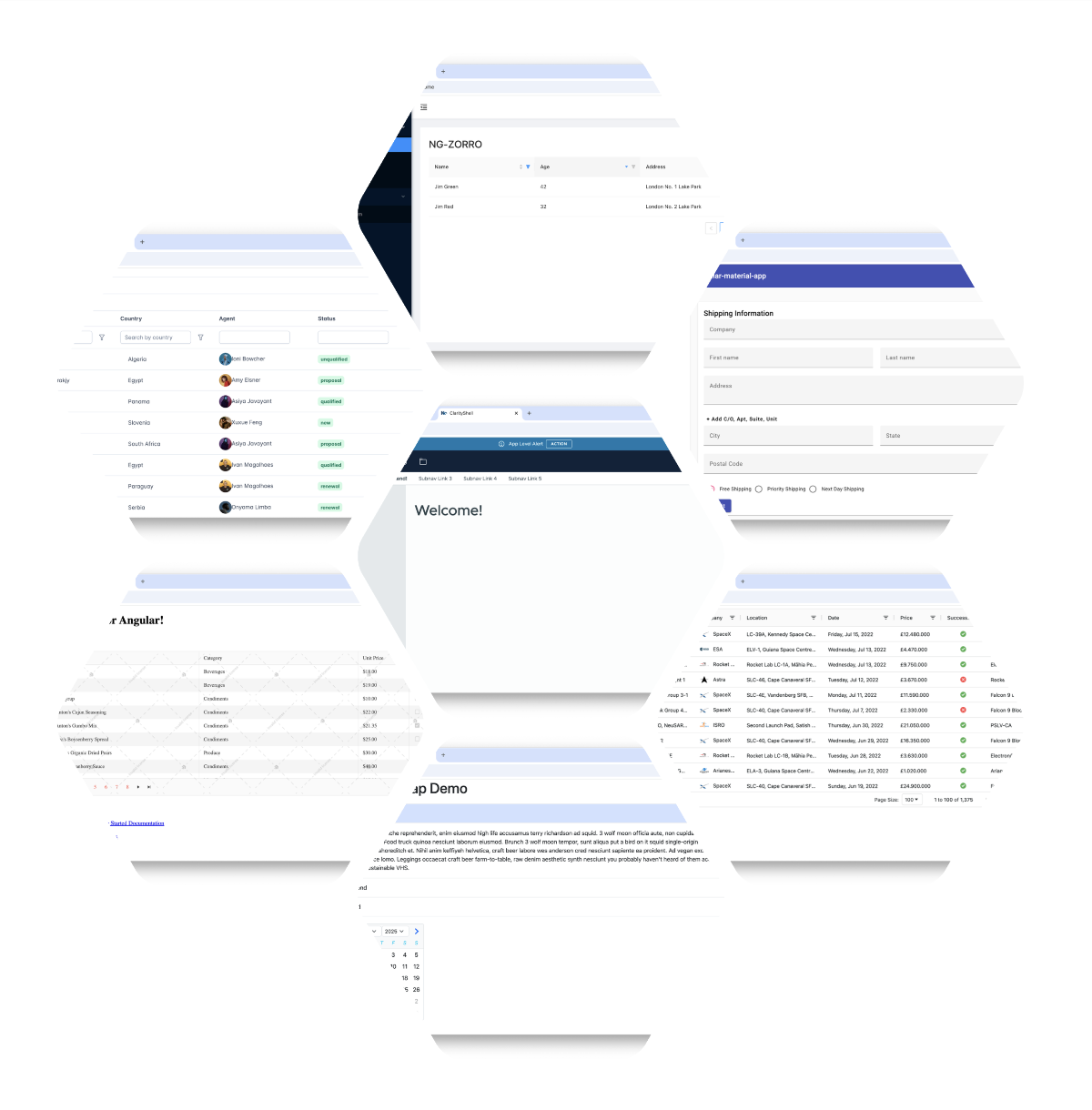 Native Federation demo repository showing compatibility tests with various UI component libraries